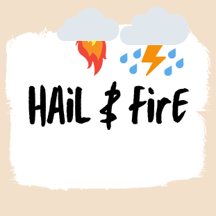 Thunderstorm of hail and fire
