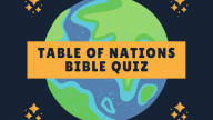 Table Of Nations Bible Quiz